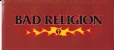 Bad Religion Crossbuster in Flames Sticker - Sticker (1200x526)